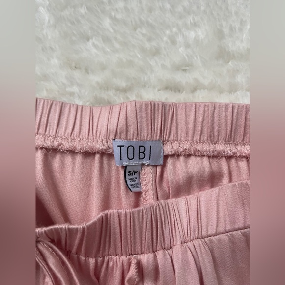 Set of 2 - TOBI - Ruffle Shorts - Dusty Pink Blush + Blue - Size S - Picture 12 of 13